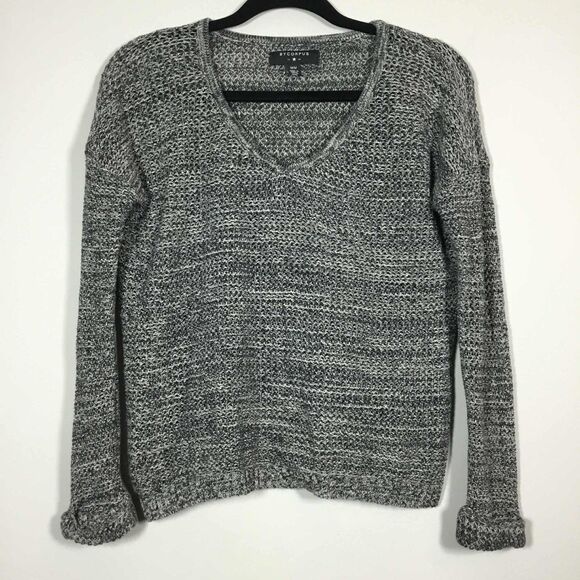 By Corpus Charcoal Grey Knitted Minimalist Casual Neutral Autumn Fall Sweater M - Picture 1 of 7